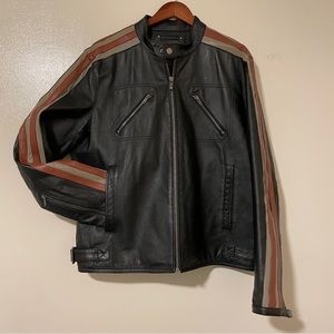 Street Legal brand genuine leather Large biker jacket